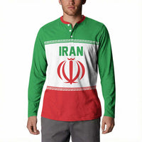 Iran Flag Custom Button Sweatshirt Persian Pride National Colors