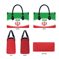 Iran Flag Leather Bag Persian Pride National Colors