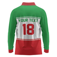 Iran Flag Custom Long Sleeve Polo Shirt Persian Pride National Colors