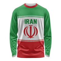 Iran Flag Custom Long Sleeve Shirt Persian Pride National Colors