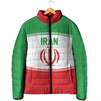 Iran Flag Custom Padded Jacket Persian Pride National Colors