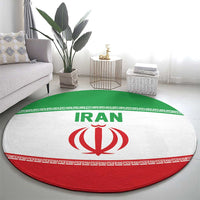 Iran Flag Round Carpet Persian Pride National Colors