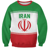 Iran Flag Custom Sweatshirt Persian Pride National Colors