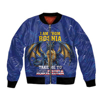 I Am From Bosnia Take Me To America Bomber Jacket Road to WC 2026