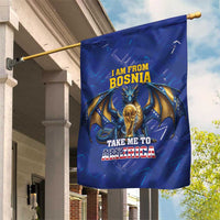 I Am From Bosnia Take Me To America Garden Flag Road to WC 2026
