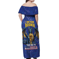 I Am From Bosnia Take Me To America Off Shoulder Maxi Dress Road to WC 2026