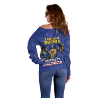 I Am From Bosnia Take Me To America Off Shoulder Sweater Road to WC 2026