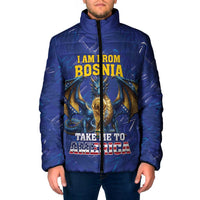 I Am From Bosnia Take Me To America Padded Jacket Road to WC 2026