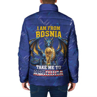 I Am From Bosnia Take Me To America Padded Jacket Road to WC 2026