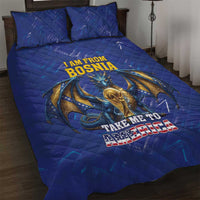 I Am From Bosnia Take Me To America Quilt Bed Set Road to WC 2026