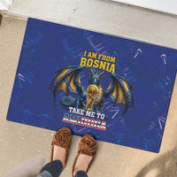 I Am From Bosnia Take Me To America Rubber Doormat Road to WC 2026