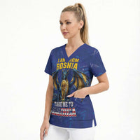 I Am From Bosnia Take Me To America Scrub Top Road to WC 2026