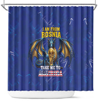 I Am From Bosnia Take Me To America Shower Curtain Road to WC 2026