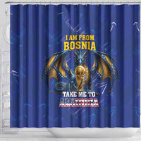 I Am From Bosnia Take Me To America Shower Curtain Road to WC 2026