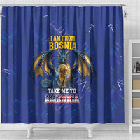 I Am From Bosnia Take Me To America Shower Curtain Road to WC 2026