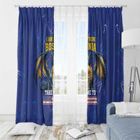 I Am From Bosnia Take Me To America Window Curtain Road to WC 2026