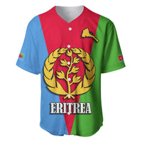 Personalized Eritrea Emblem Baseball Jersey With Flag Color - Wonder Print Shop
