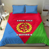 Personalized Eritrea Emblem Bedding Set With Flag Color - Wonder Print Shop