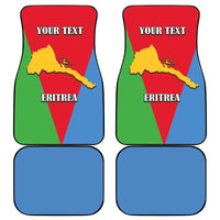 Personalized Eritrea Emblem Car Mats With Flag Color - Wonder Print Shop