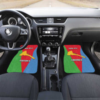 Personalized Eritrea Emblem Car Mats With Flag Color - Wonder Print Shop