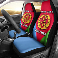 Personalized Eritrea Emblem Car Seat Cover With Flag Color - Wonder Print Shop