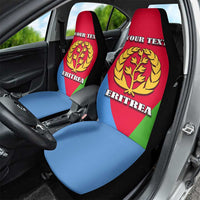 Personalized Eritrea Emblem Car Seat Cover With Flag Color - Wonder Print Shop