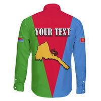 Personalized Eritrea Emblem Family Matching Long Sleeve Bodycon Dress and Hawaiian Shirt With Flag Color - Wonder Print Shop