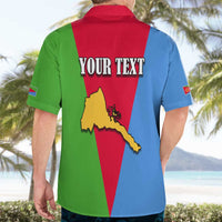 Personalized Eritrea Emblem Hawaiian Shirt With Flag Color - Wonder Print Shop