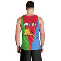 Personalized Eritrea Emblem Men Tank Top With Flag Color - Wonder Print Shop