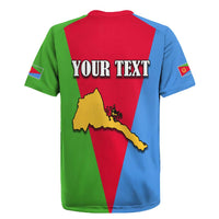 Personalized Eritrea Emblem Rugby Jersey With Flag Color - Wonder Print Shop