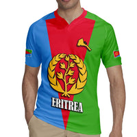 Personalized Eritrea Emblem Rugby Jersey With Flag Color - Wonder Print Shop