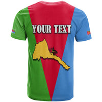 Personalized Eritrea Emblem T Shirt With Flag Color - Wonder Print Shop