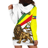Ethiopia Hoodie Dress Lion Of Judah Emblem With Cross - Wonder Print Shop
