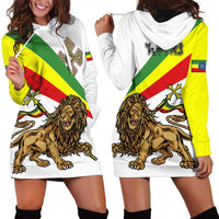 Ethiopia Hoodie Dress Lion Of Judah Emblem With Cross - Wonder Print Shop