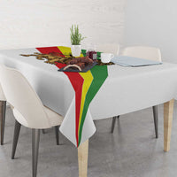 Ethiopia Tablecloth Lion Of Judah Emblem With Cross - Wonder Print Shop