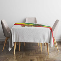 Ethiopia Tablecloth Lion Of Judah Emblem With Cross - Wonder Print Shop