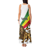 Ethiopia Tank Maxi Dress Lion Of Judah Emblem With Cross - Wonder Print Shop