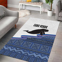 Cape Verde Manatee Area Rug Pattern With Flag Color - Wonder Print Shop