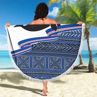 Cape Verde Manatee Beach Blanket Pattern With Flag Color - Wonder Print Shop