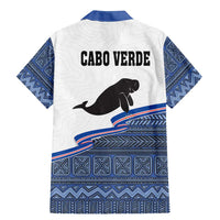 Cape Verde Manatee Family Matching Mermaid Dress and Hawaiian Shirt Pattern With Flag Color - Wonder Print Shop