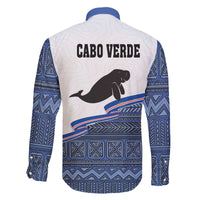 Cape Verde Manatee Family Matching Off Shoulder Short Dress and Hawaiian Shirt Pattern With Flag Color - Wonder Print Shop