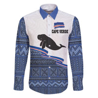 Cape Verde Manatee Family Matching Puletasi and Hawaiian Shirt Pattern With Flag Color - Wonder Print Shop
