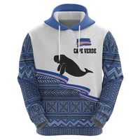 Cape Verde Manatee Hoodie Pattern With Flag Color - Wonder Print Shop