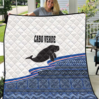 Cape Verde Manatee Quilt Pattern With Flag Color - Wonder Print Shop