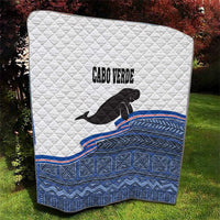 Cape Verde Manatee Quilt Pattern With Flag Color - Wonder Print Shop