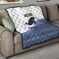 Cape Verde Manatee Quilt Pattern With Flag Color - Wonder Print Shop