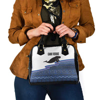 Cape Verde Manatee Shoulder Handbag Pattern With Flag Color