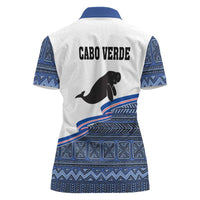 Cape Verde Manatee Women Polo Shirt Pattern With Flag Color - Wonder Print Shop