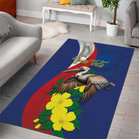 Personalized Sint Maarten Flag Day Area Rug 40th Anniversary Semper Progrediens