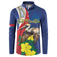 Personalized Sint Maarten Flag Day Button Sweatshirt 40th Anniversary Semper Progrediens